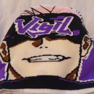 Purple and Black Kids Beanie